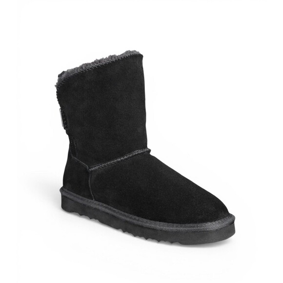 Style & Co Shoes - Style & Co Teenyy Suede Winter Booties Black Faux Fur Lined Boots Size 5 NEW